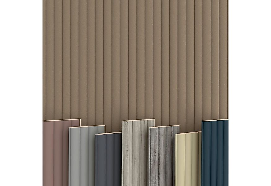 Hexim Wanddekoobjekt Wave Standard Pure Wood (Wave Lamellen 2,75m MDF Lamel günstig online kaufen
