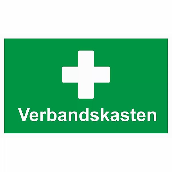 Warn- und Hinweissschild Verbandskasten 25 cm x 15 cm PST günstig online kaufen