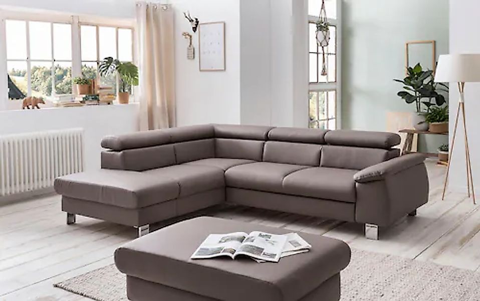 COTTA Polstergarnitur »Komaris L-Form«, (Set), Set bestehend aus: Ecksofa m günstig online kaufen