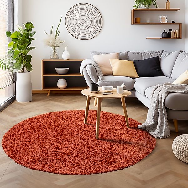 SIMPEX24 Teppich Unicolor - Einfarbig, Rund, günstig online kaufen