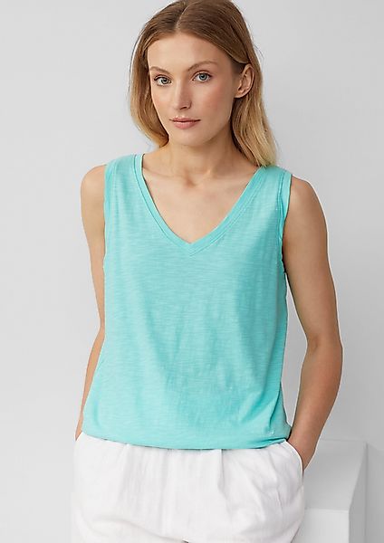 s.Oliver Shirttop Top mit Flammgarnstruktur und günstig online kaufen