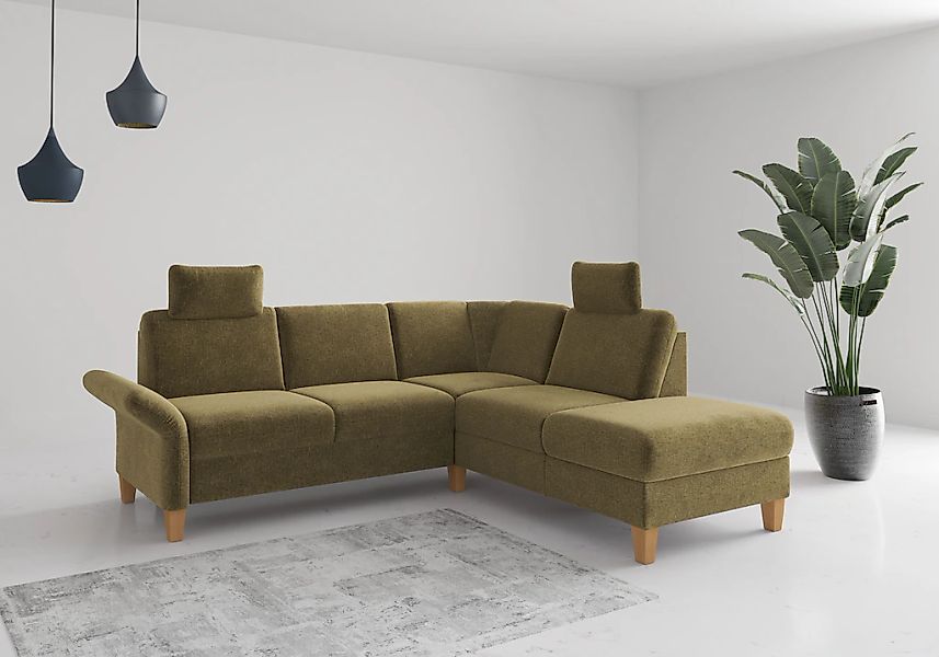 Home affaire Ecksofa "Rochelle", wahlweise mit Armlverstellung, Klappbett m günstig online kaufen