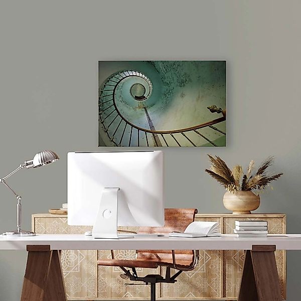 Bricoflor Wandbild Für Treppenhaus Und Büro Lost Places Leinwandbild Mit We günstig online kaufen