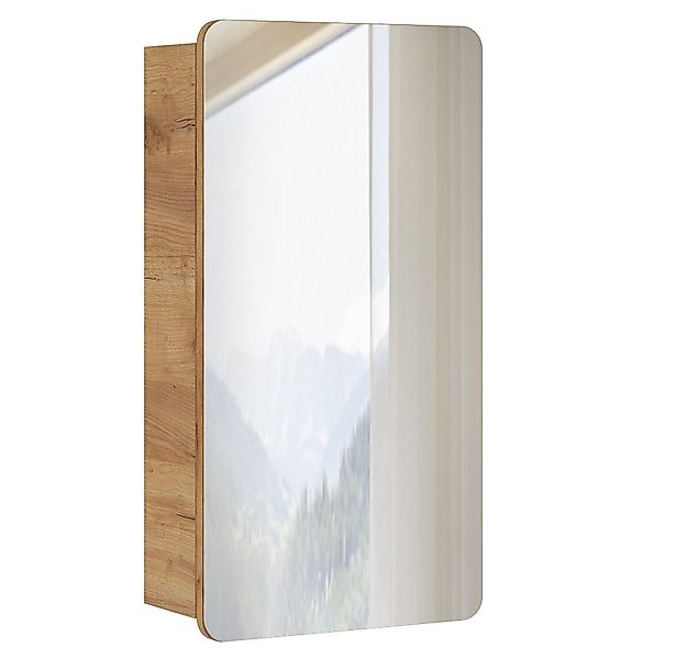 Lomadox Spiegelschrank LUTON-56 Kleiner 40 cm in Wotan Eiche Nb. Nb. B/H/T günstig online kaufen
