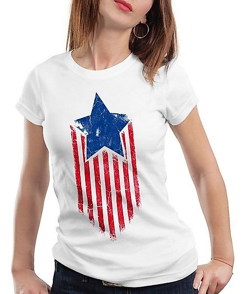 style3 T-Shirt USA Stars Stripes Amerika Held Flagge Superheld States capta günstig online kaufen