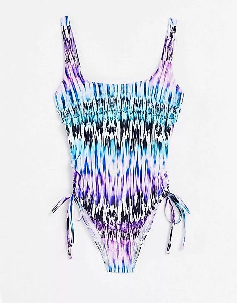 Figleaves – Größere Brust – Lima – Bügel-Badeanzug mit formender Bauchparti günstig online kaufen