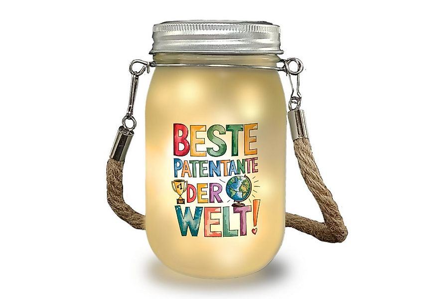 speecheese Dekolicht Beste Patentante der Welt Solarlicht goldener Pokal Gl günstig online kaufen