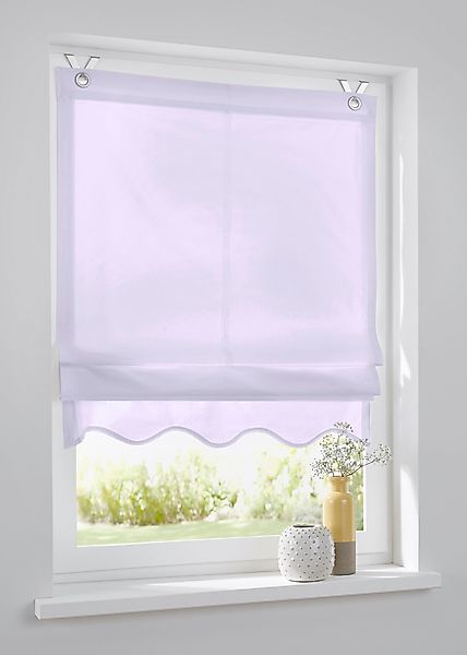 Kutti Raffrollo "Olivia" mit Hakenaufhängung ohne Bohren freihängend blickd günstig online kaufen