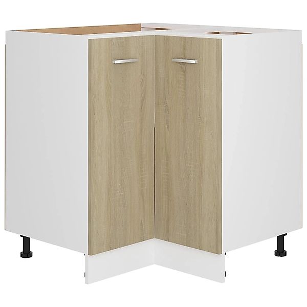 Eckunterschrank Sonoma-eiche 75,5x75,5x80,5 Cm Spanplatte günstig online kaufen