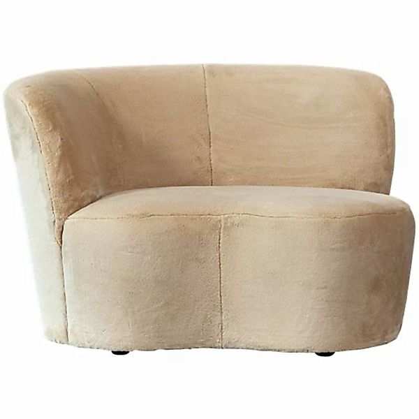 WOOOD Sofa Lounge Sessel Stone links - Kunstpelz Natur, freistellbar günstig online kaufen