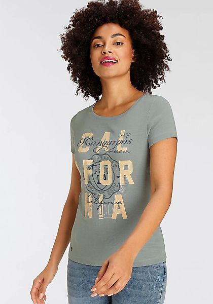 KangaROOS Print-Shirt Kurzarm, sehr figurbetonter Schnitt, günstig online kaufen