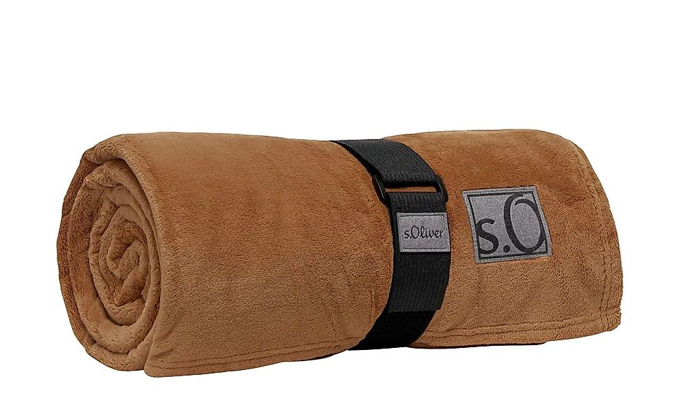 S.Oliver Kuscheldecke  Kuschelsoft ¦ braun ¦ Synthetik ¦ Maße (cm): B: 150 günstig online kaufen