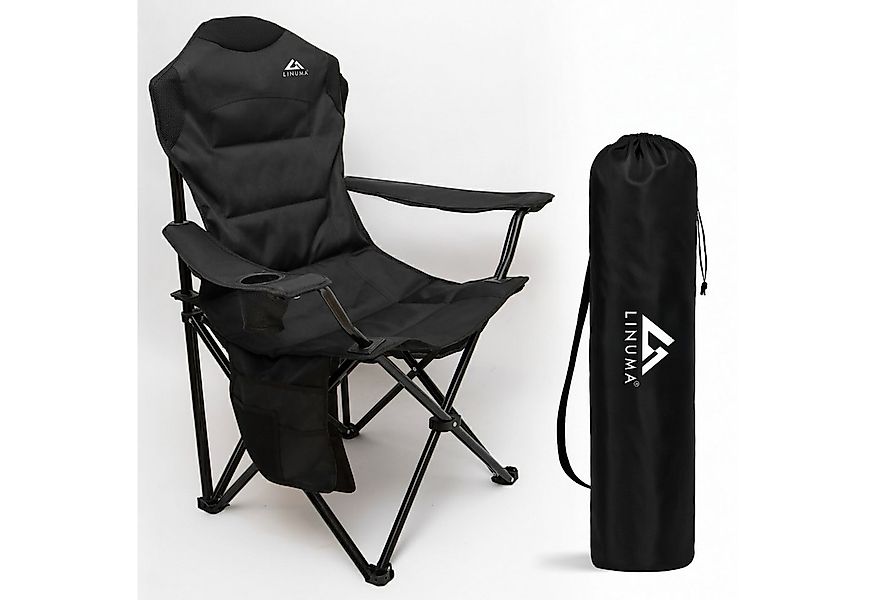 LINUMA Campingstuhl faltbar mit extra großem Getränkehalter, stabiler Klapp günstig online kaufen
