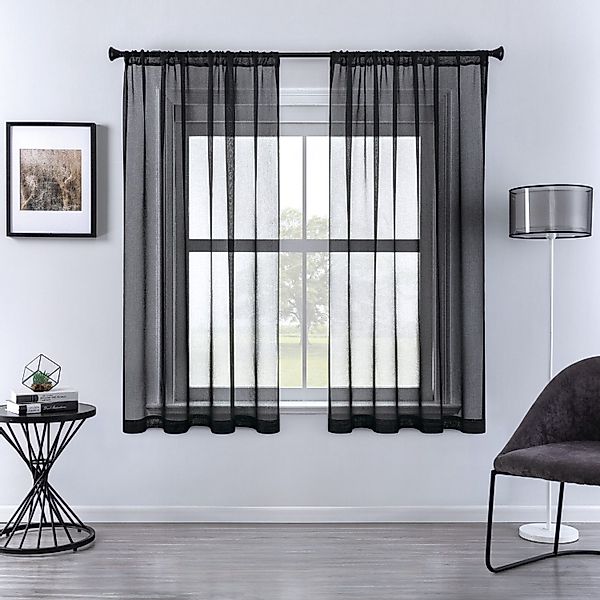 BYSURE Vorhang (2 St), Halbtransparenter Schalvorhang günstig online kaufen