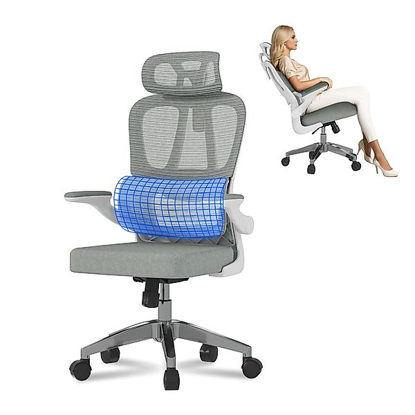 FLEXISPOT Bürostuhl Ergonomischer Schreibtischstuhl (mit 2D-Kopfstütze, günstig online kaufen