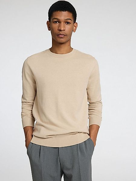 Selected Rundhalspullover SLHBERG CREW NECK NOOS Baumwolle, regular fit günstig online kaufen