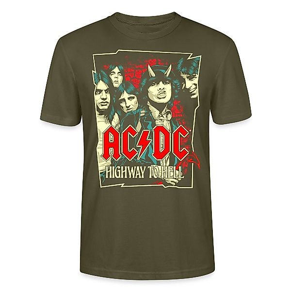 Spreadshirt T-Shirt AC/DC Bandlogo Bild Highway günstig online kaufen