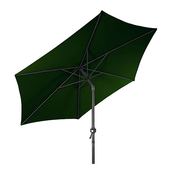 Lex XXL Alu Sonnenschirm Ø 3 m Kurbelschirm Garten Balkon Terrasse Knickbar günstig online kaufen