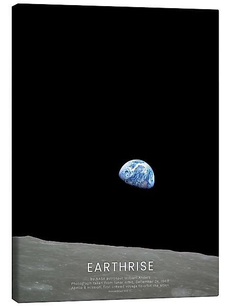 Posterlounge Wandbild Earthrise - Apollo 8, günstig online kaufen