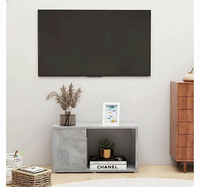 vidaXL TV-Schrank TV-Schrank Betongrau 60x24x32 cm Spanplatte Lowboard günstig online kaufen