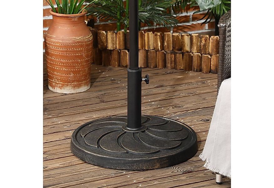 Outsunny Schirmhalter 18 kg Sonnenschirmständer, für Stöcke bis Ø 48 mm, Ga günstig online kaufen