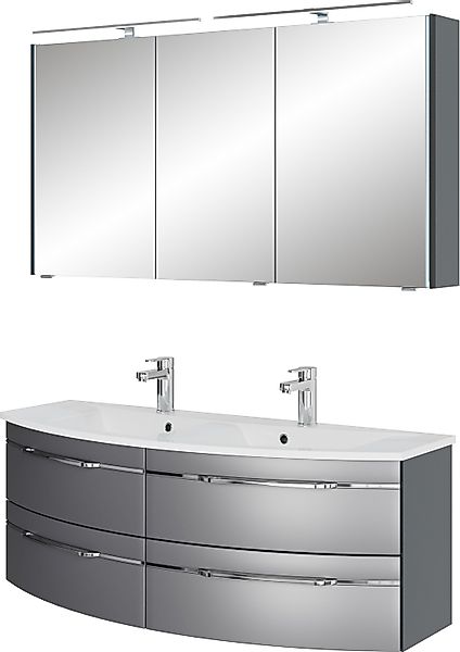 Saphir Badmöbel-Set "Badezimmer-Set 133,2 cm breit, inkl. Türdämpfer, 3 Tür günstig online kaufen