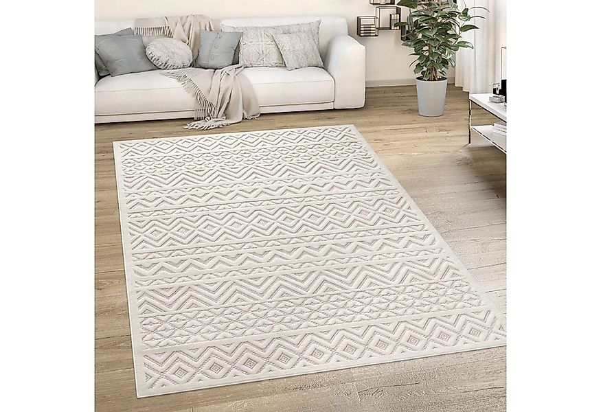 KADIMA DESIGN Teppich Struktur Wohnzimmer schmutzabweisend Teppich Kurzflor günstig online kaufen