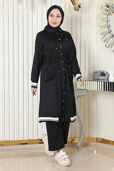 MODAMİHRAM Tunikakleid Kapuzen-Ripp-Set günstig online kaufen