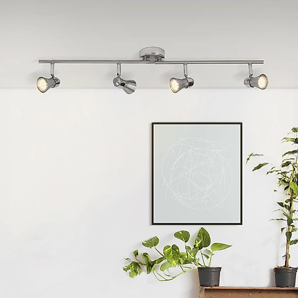 Brilliant LED-Spotrohr Sanny 4-flammig Eisen und Chrom günstig online kaufen