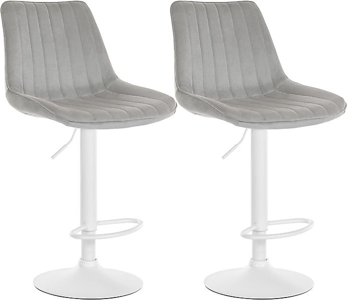 CLP Barhocker Toni Samt (2er Set, günstig online kaufen