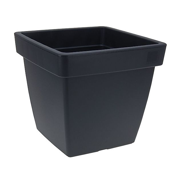 Spetebo Blumentopf Pflanzkübel - ECKIG - 40x40 cm - anthrazit (Stück, 1 St. günstig online kaufen