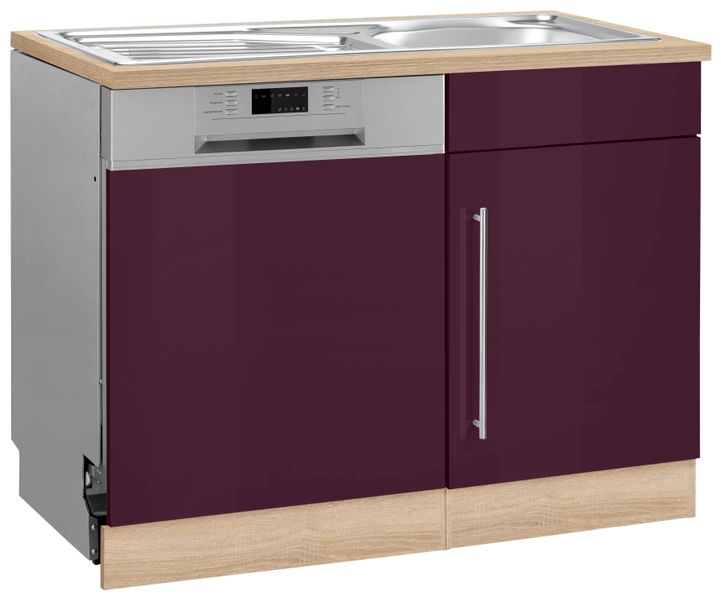 KOCHSTATION Spülenschrank "KS-Samos" 110 cm breit, inkl. Tür/Sockel für Ges günstig online kaufen