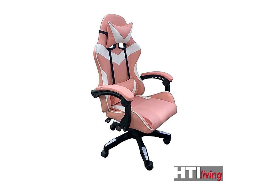 HTI-Living Schreibtischstuhl Schreibtischstuhl Krit Pink-Weiß (Stück, 1 St) günstig online kaufen