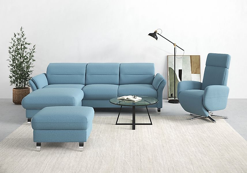 sit&more Ecksofa Grenoble L-Form mit Federkern, wahlweise mit Bettfunktion, günstig online kaufen