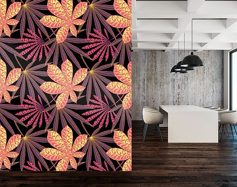 queence Vinyltapete »Alea«, floral-geblümt-gemustert-Motiv, 90x250cm, selbs günstig online kaufen