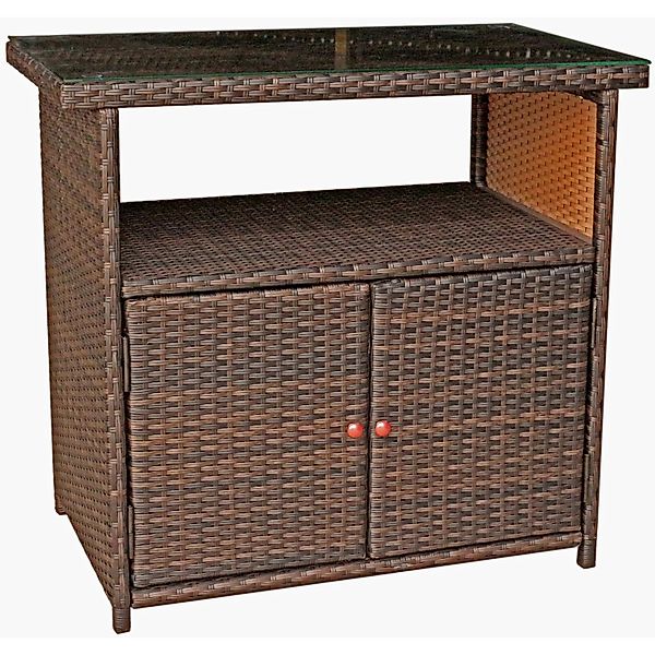 Garden Pleasure Gartentisch PADUA Rechteckig Coffee 90 cm x 50 cm günstig online kaufen
