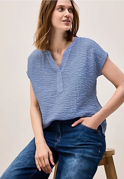 Cecil Kurzarmbluse aus Baumwolle mit Stretchanteil günstig online kaufen