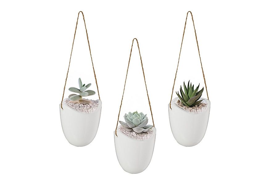 relaxdays Blumentopf Hängende Wandvase im 3er Set günstig online kaufen