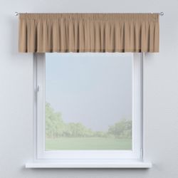 Kurzgardine mit Kräuselband, hellbraun, 390 x 40 cm, Quadro (136-09) günstig online kaufen