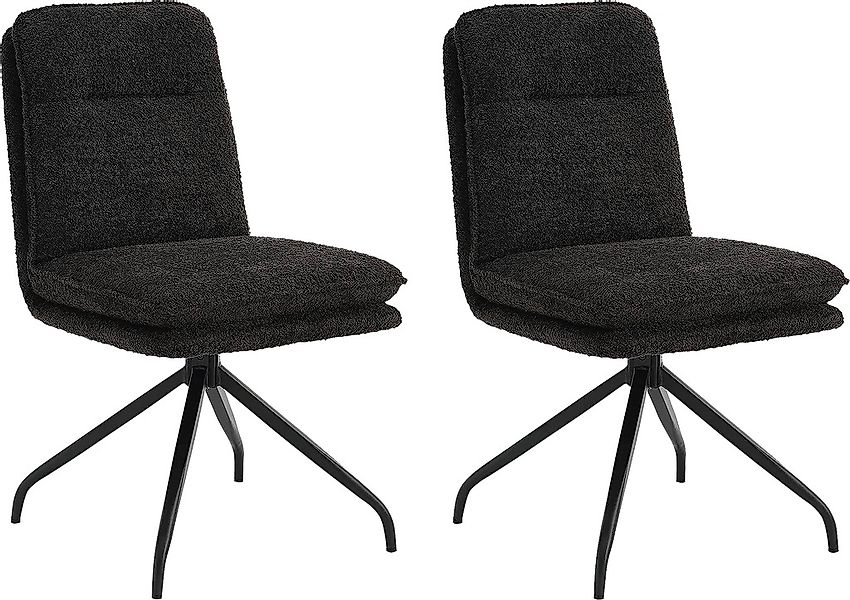 Home affaire Esszimmerstuhl "Valencia", (Set), 2 St., Boucle, verschiedene günstig online kaufen