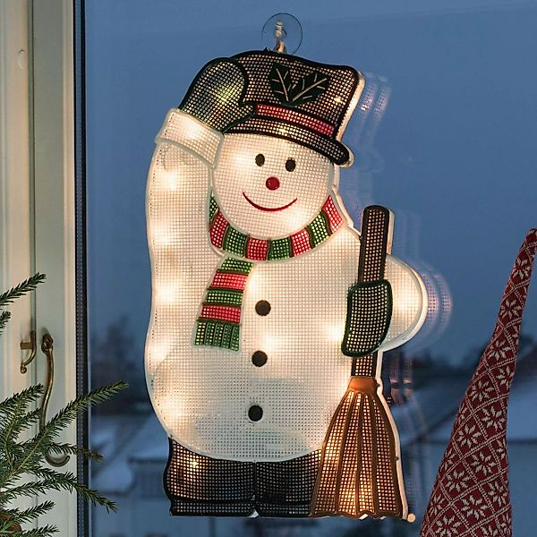 Für innen - LED-Fensterbild Schneemann günstig online kaufen