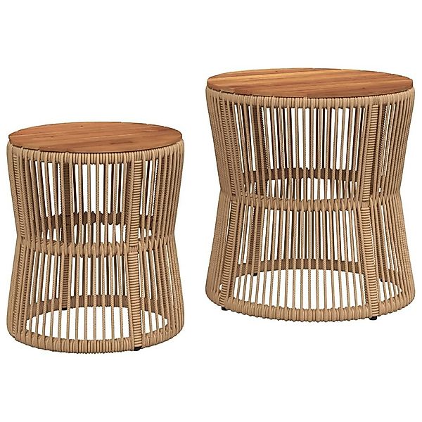 vidaXL Gartentisch Garten-Beistelltische 2 Stk. mit günstig online kaufen