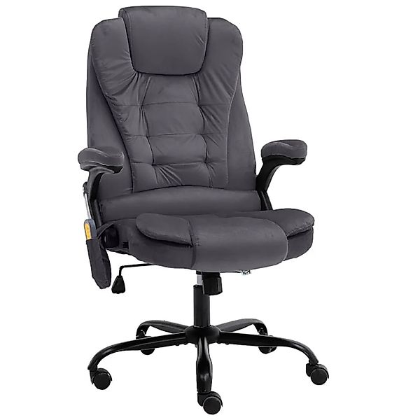 vidaXL Massage-Bürostuhl Dunkelgrau Samt 20572 günstig online kaufen