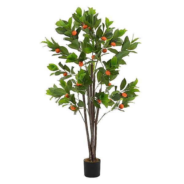 ML-Design Kunstpflanze Orangenbaum 130 cm aus Kunststoff günstig online kaufen