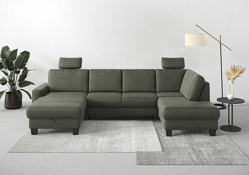 Home affaire Wohnlandschaft »Summer U-Form«, mit oder ohne Bettfunktion und günstig online kaufen