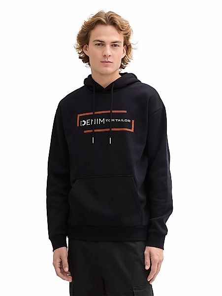 TOM TAILOR Denim Hoodie, mit großem Logoprint günstig online kaufen