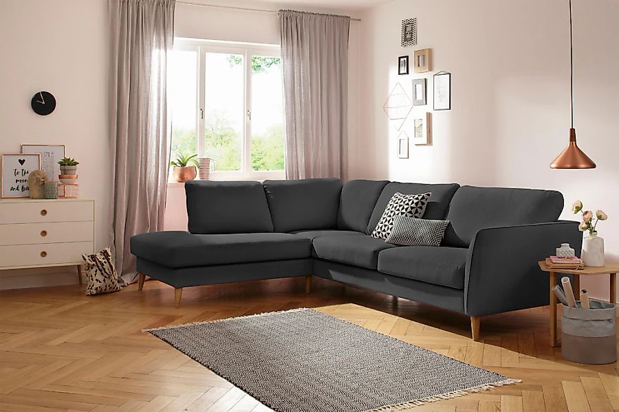 Home affaire Ecksofa "MARSEILLE 278/202 cm, L-Form, Ottom. rechts/links, ve günstig online kaufen