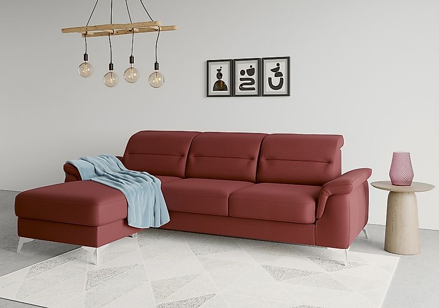 sit&more Ecksofa "Sinatra L-Form" mit Recamiere, optinal mit Kopfteilverste günstig online kaufen