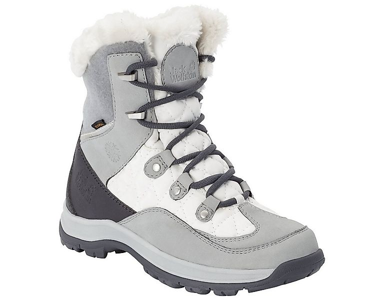 Jack Wolfskin Aspen Mid Texapore (wasserdicht) weiss/grau Damen Winterstief günstig online kaufen