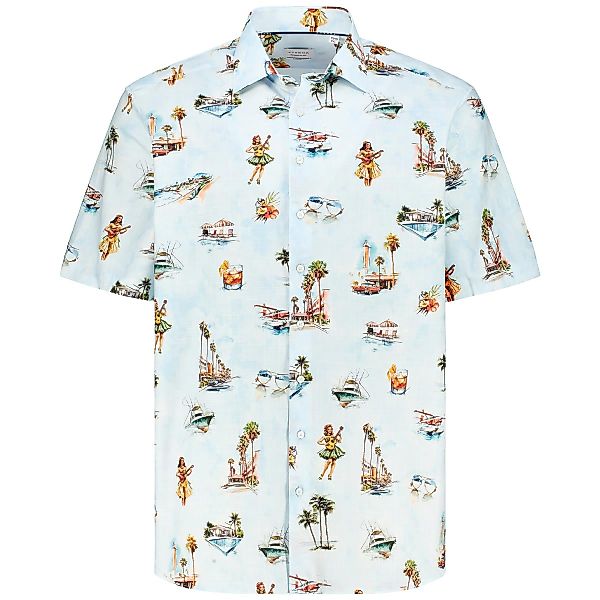 ETERNA Businesshemd mit Allover-Muster Farbe hellblau Größe: 50 günstig online kaufen